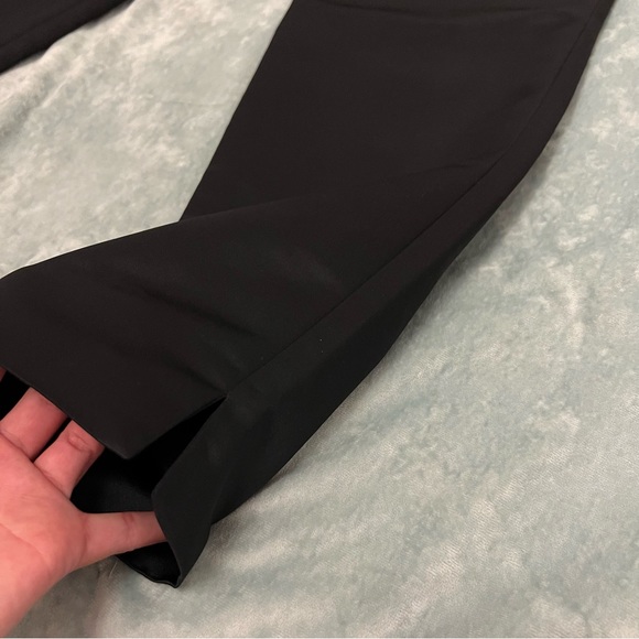 Isabel Ardee Pants Black Satin Straight Leg - Picture 2 of 7